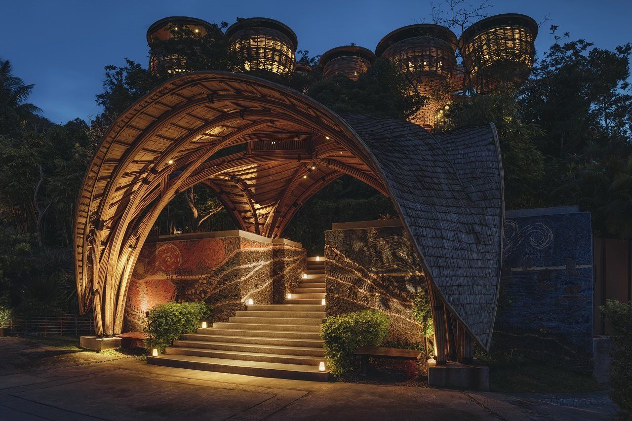 Keemala Hotel Kamala Beach Exterior photo Entrance to the resort
